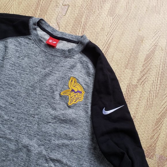 Minnesota Vikings Nike NFL Sweatshirt 2XL XXL Gray - Picture 2 of 9